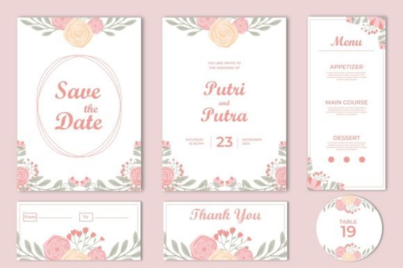 Beautiful Pink Wedding Invitation Design for Your Special Day