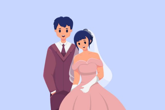Couple Wedding Character Illustration: A Designer's Asset Guide
