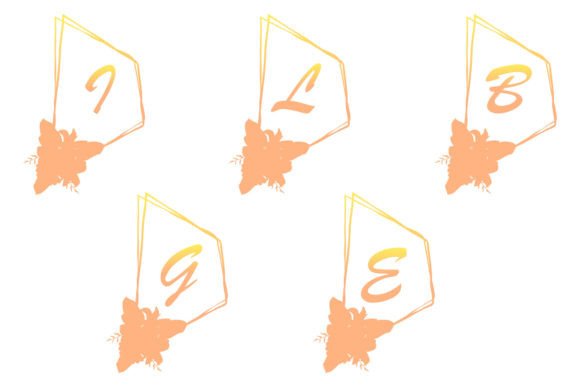 Elevate Your Brand with a Floral Wedding Monograms Concept