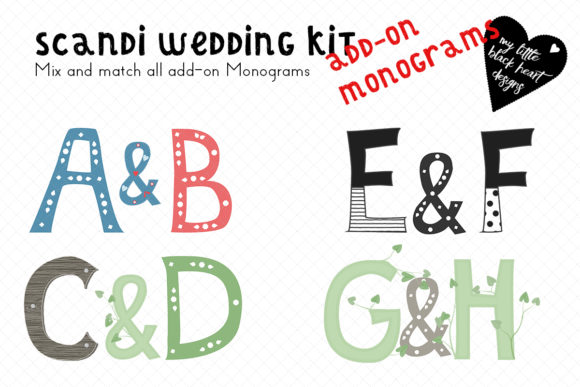 Scand-Wedding Add-on Red & Blue Monogram: A Designer's Review