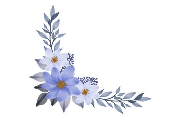 Soft Blue Floral Frame: A Designer's Guide to Wedding Cards