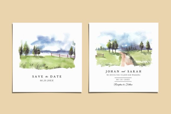 Wedding Invitation Watercolor Abstract: Capturing Romance in Paint